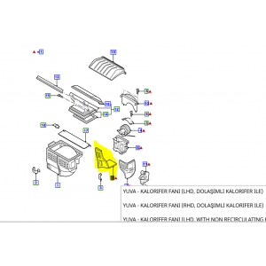 YUVA:KALORIFER MOTORU FORD OTOSAN 96FW 18754 CH